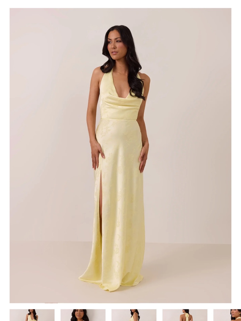Ellery Dress. Park and Fifth in Yellow Jacquard, Size L